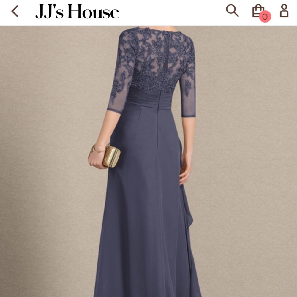 Color is STORMY BLUE which is almost on the purple spectrum. Never worn.